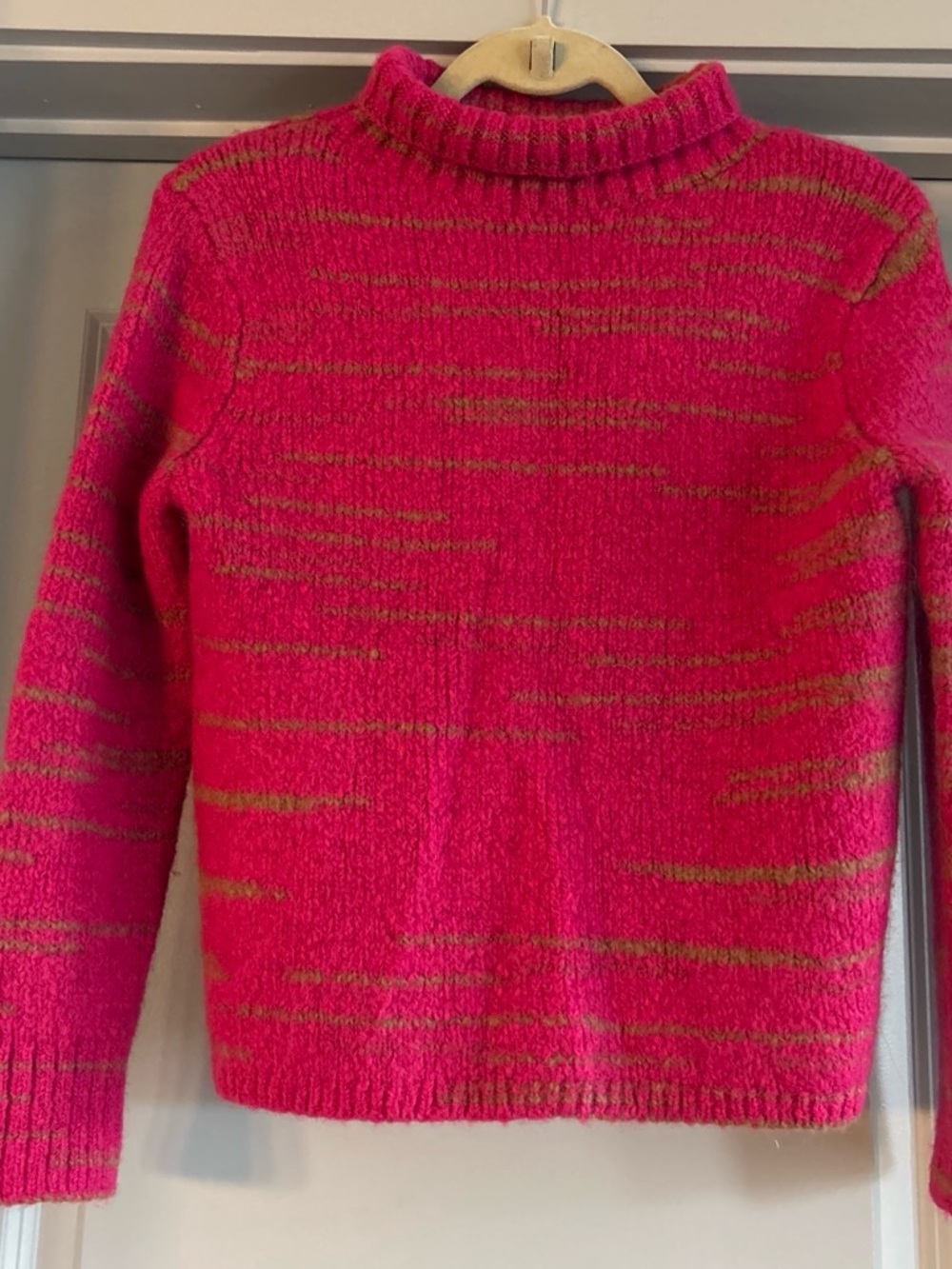 Banana Republic Fuchsia Marled Funnel Neck Sweater